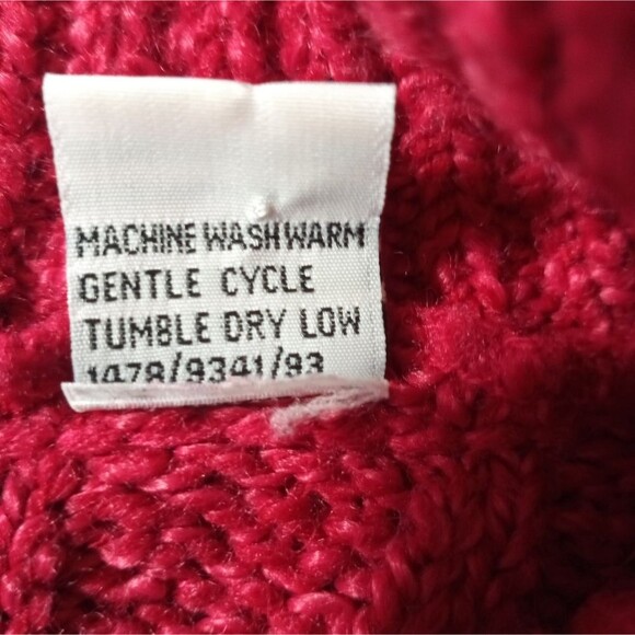 Denim Republic Red Turtleneck Sweater Vintage size L - Picture 4 of 7